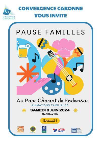 Illustration Actualité Pauses Familles de la CDC Convergence Garonne - Virelade