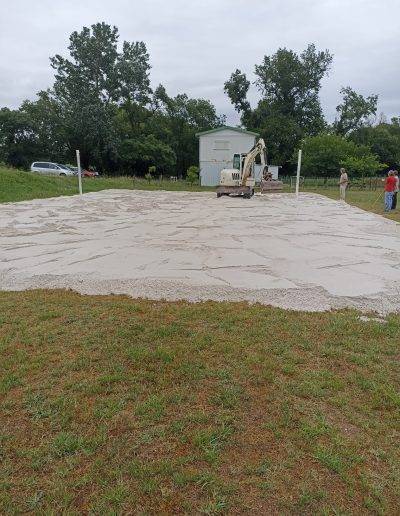 Photo 2 - Travaux terrain Beach Volley - Virelade