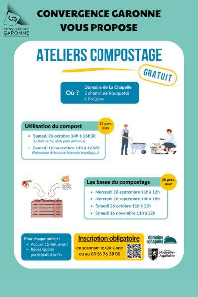 Illustration Actualité Ateliers de compostage CDC Convergence Garonne - Virelade