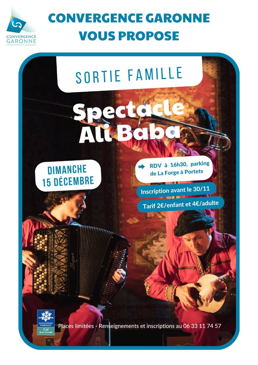 Illustration Actualité Sorties Famille Spectacle Ali Baba - CDC Convergence Garonne